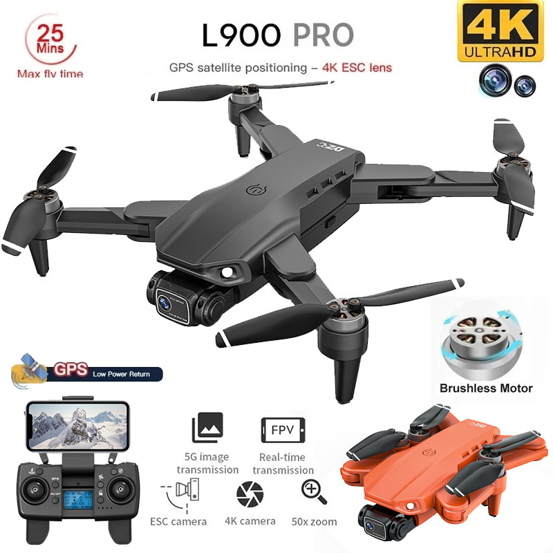 Rc Helicopter Electric - L900 Pro GPS Drone 4K Professionelle