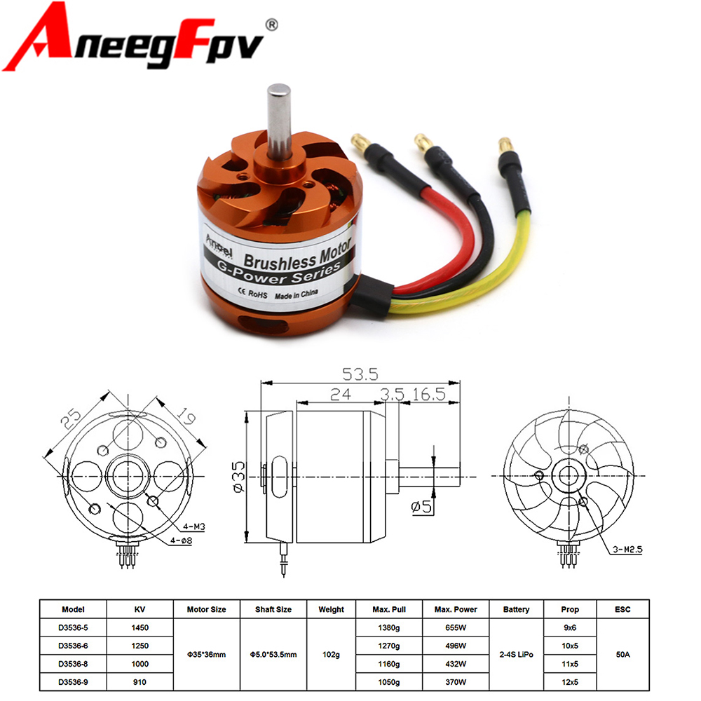 D3536 910KV 1000KV 1250KV 1450 – Rc Helicopter Mini Bewertung und Preis