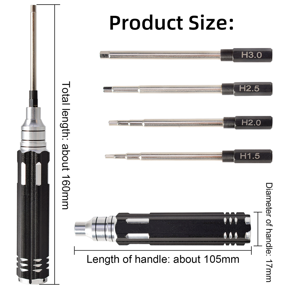 4 in 1 1,5mm 2,0mm 2,5mm 3,0mm – Rc Helicopter Tool Kit Bewertung und Preis